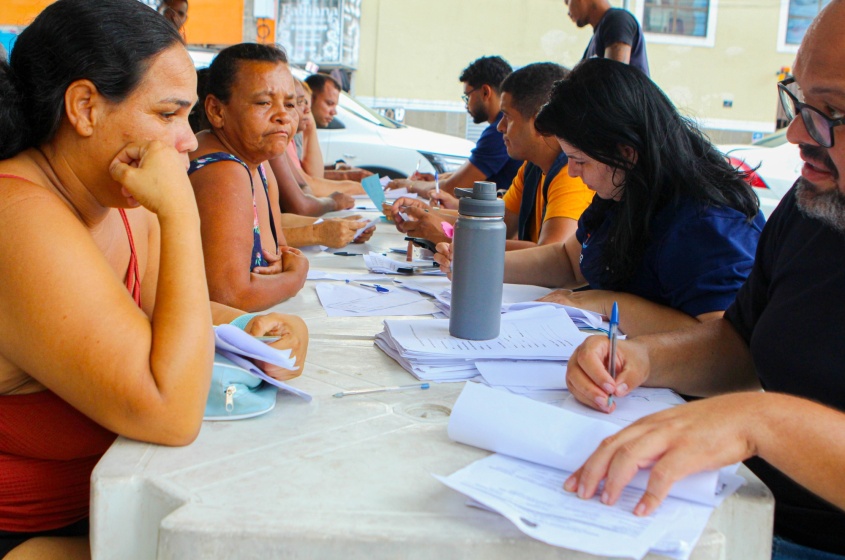 Iniciativa prioriza inscrições de pessoas em situação de rua e residentes em abrigos. Foto: Alexandre Vieira/ Ascom Alurb