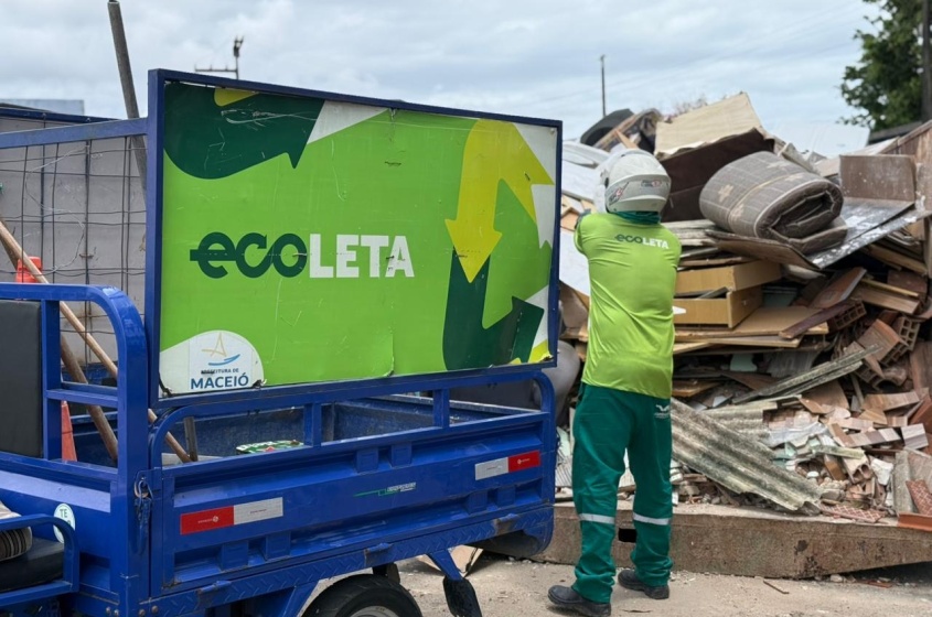 Equipamento contribui para descarte correto de resíduos. Foto: Walisson Vieira/ Ascom Alurb