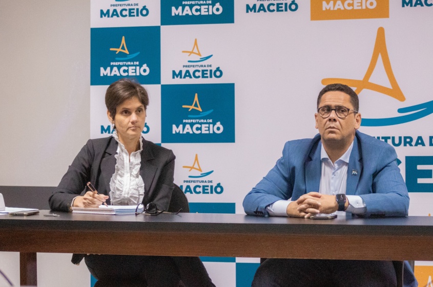 Ronnie Mota e Gardênia Nascimento. Foto: Bárbara Wanderley/Secom Maceió