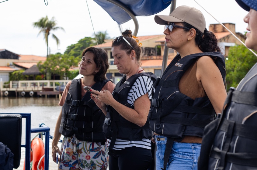 Participantes de outros estados conhecem trabalho das marisqueiras. Foto: Ascom Alurb