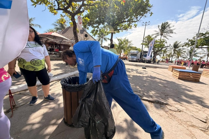 Recolhimento de recicláveis. Foto: Walisson Vieira/ Ascom Alurb