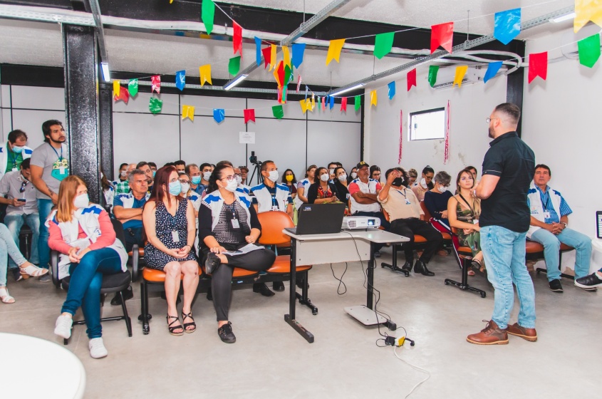 Palestra teve como tema “Liderança na atuação diária”. Foto: Joyce Juliana/Ascom SMTT