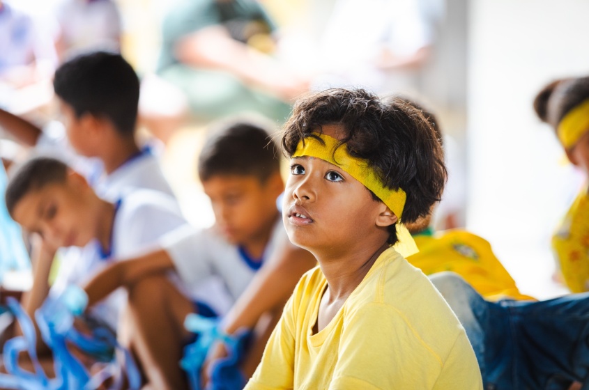 Atividades lúdicas foram desenvolvidas, onde os alunos aprenderam sobre a coleta seletiva. Foto: Jonathan Lins/Secom Maceió.