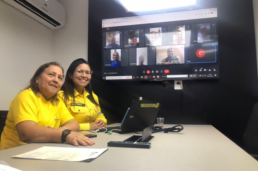 A foi ministrada pela assessora de Educação, Inês Pessoa; e pela educadora de Trânsito, Aldinete Dantas. Foto: SMTT.