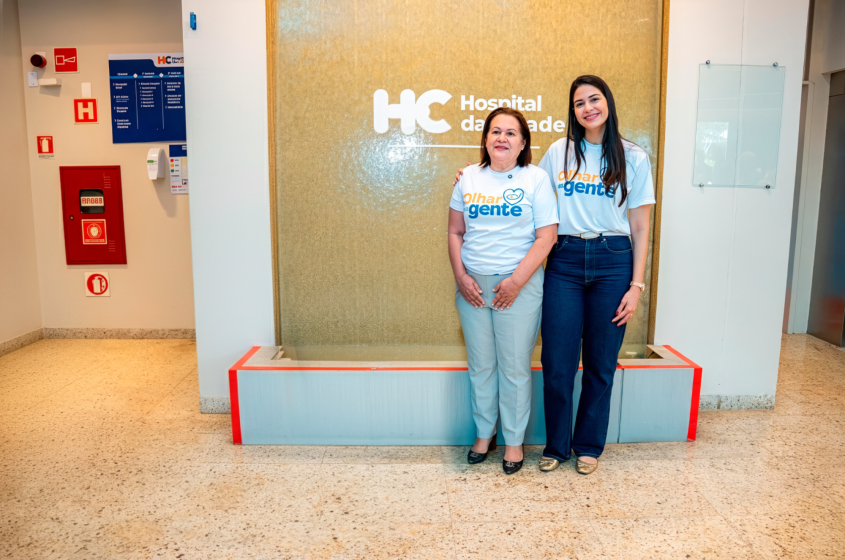Célia Fernandes, diretora-geral do HC, e Camila Porciuncula, diretora-presidente do Maceió Saúde. Foto: David Silas/Ascom Maceió Saúde
