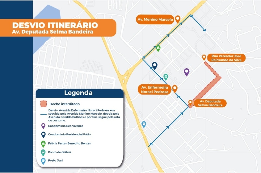 Desvio de itinerário da linha 214