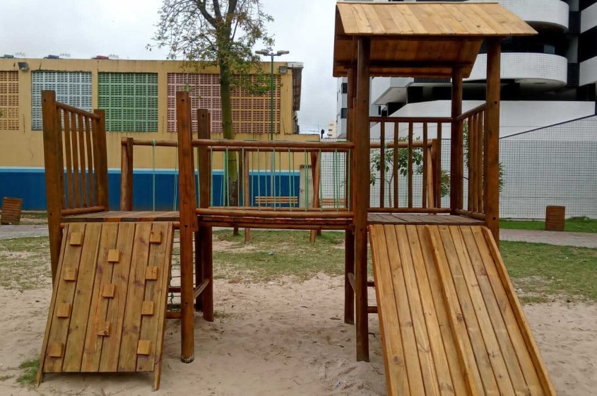 Itens também recebem nova pintura com verniz. Foto: Ascom Sudes