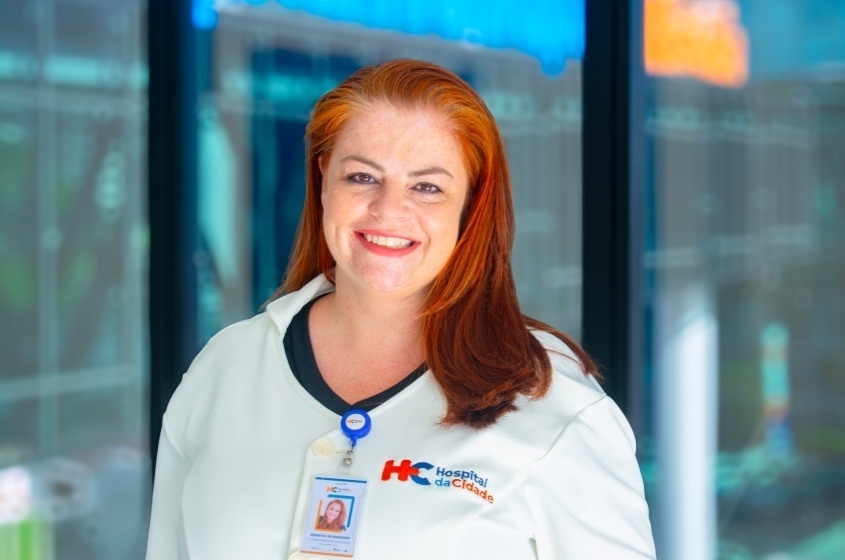 Renata Schneider, coordenadora do Núcleo de Qualidade do Hospital da Cidade. Foto: David Silas/ Ascom Maceió Saúde