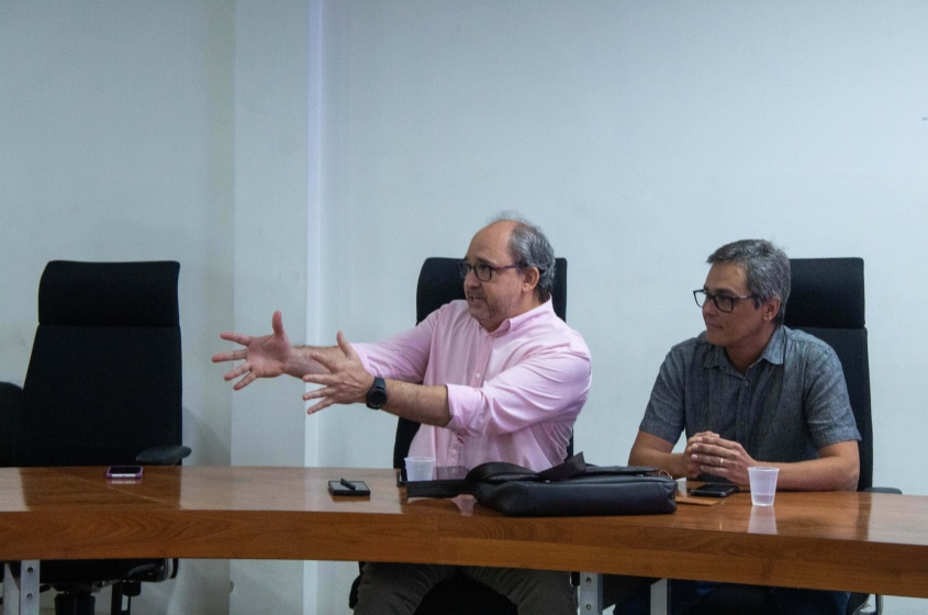 Jean Paul (ao centro) afirma que Maceió é uma cidade com bastante potencial. Foto: David Silas/ Ascom Sedciti.