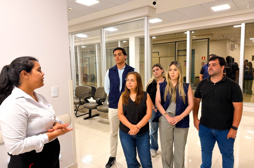 Equipe da Sedigi conhece o funcionamento do Instituto de Prevenção do Hospital de Amor. Foto: Winicius Correia/ Ascom Sedigi.