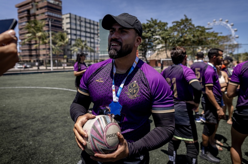 Rafael Ventura, capitão da equipe Felinos. Foto: Alisson Frazão/Secom Maceió