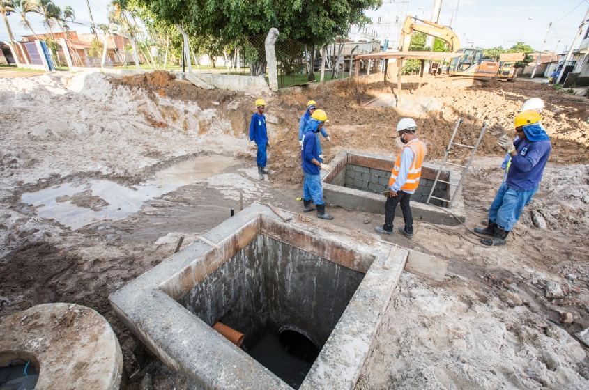 Obras seguem em andamento no bairro Cidade Universitária. Foto: Itawi Albuquerque/Secom Maceió