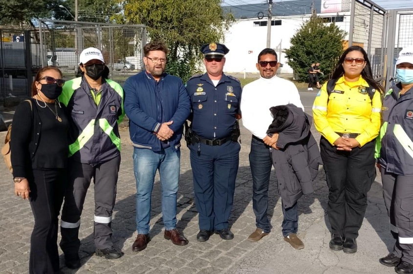 Comitiva da SMTT conheceu as coordenações e seus respectivos funcionamentos do EPTran Curitiba. Foto: SMTT.