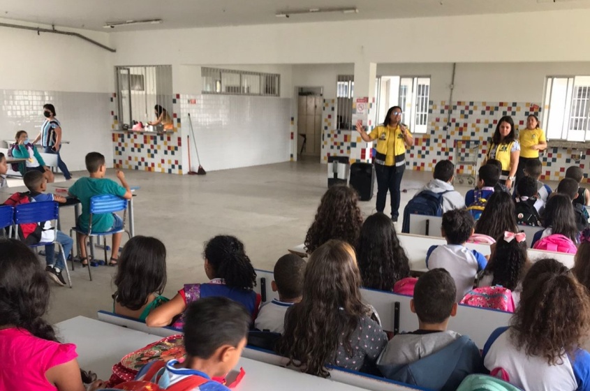 Atividade marcou a abertura da gincana de redação. Foto: SMTT