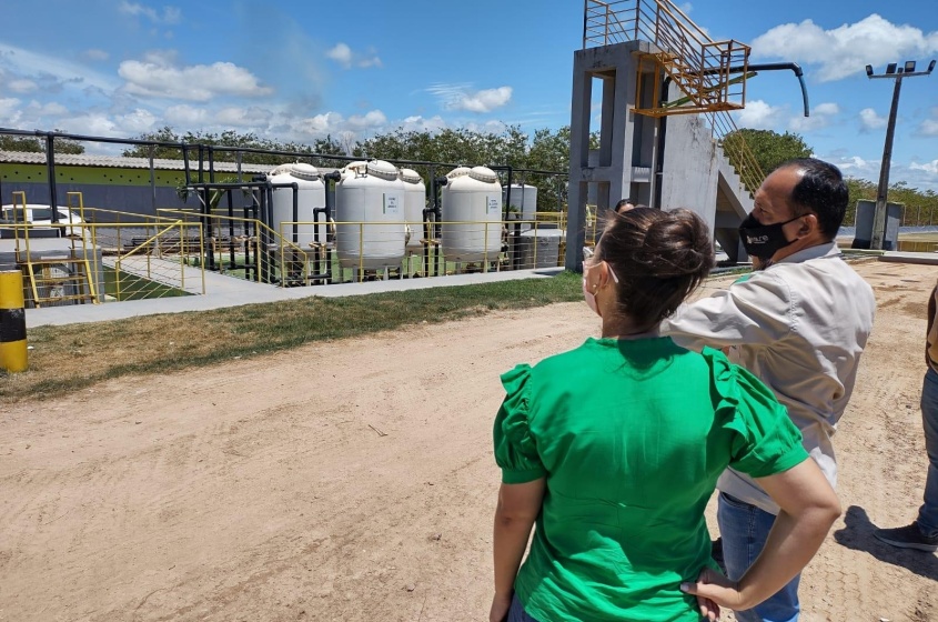 O chorume passa por uma grande filtragem e a combinação de diversos processos de tratamento. Foto: Ascom Sudes
