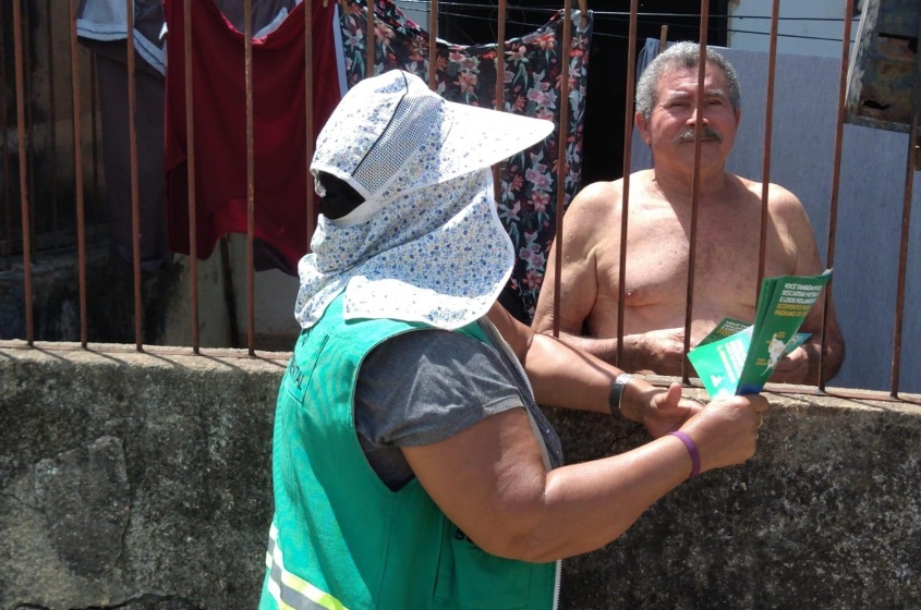 Descarte de resíduos apenas no dia e horário em que a coleta domiciliar atende a região. Foto: Ascom Sudes