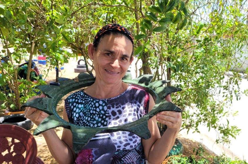 Moradora da região, Raquel dos Santos (Foto: Ascom Sudes)
