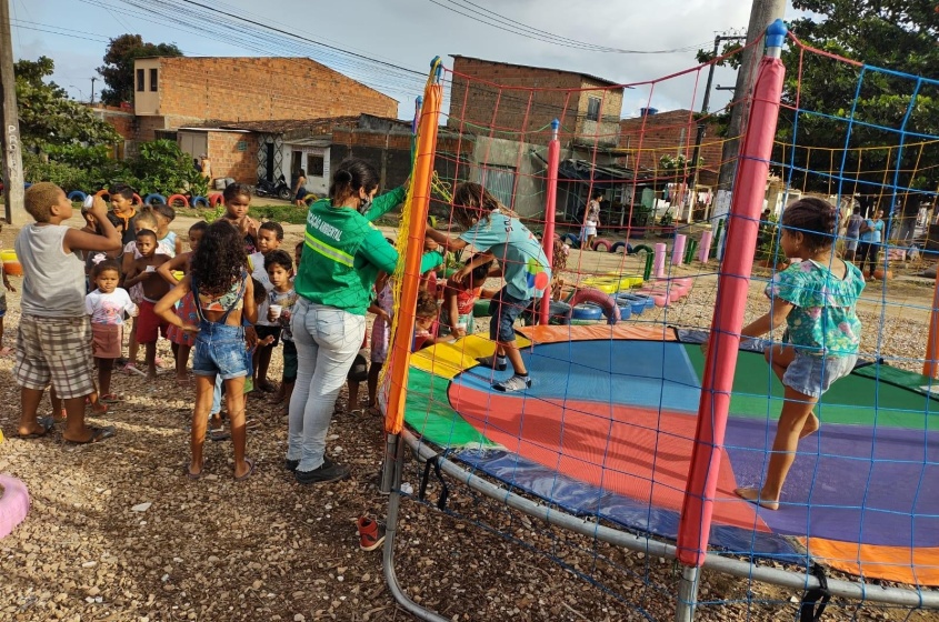 Mais de 150 crianças participaram da atividade (Foto: Ascom Sudes)