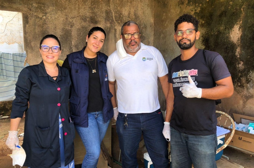 A coordenadora Marcella Soares esteve presente na ação dando suporte a equipe e ao protetor independente. Fotos: Ascom GGI-Causa Animal