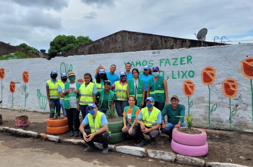 Servidores da Sudes contaram com o apoio de jovens aprendizes da Naturalle. Foto: Ascom Sudes