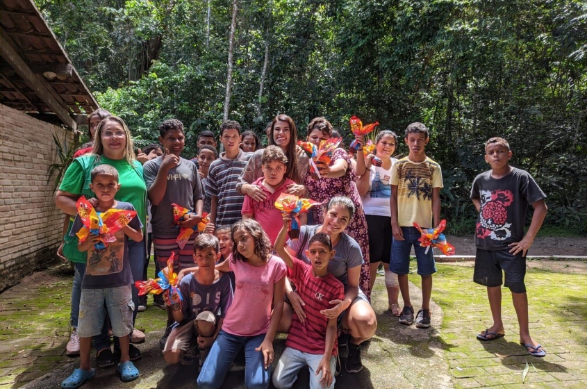 Além da caça aos ovos, as crianças participaram de outras atividades. Foto: Ascom Sudes