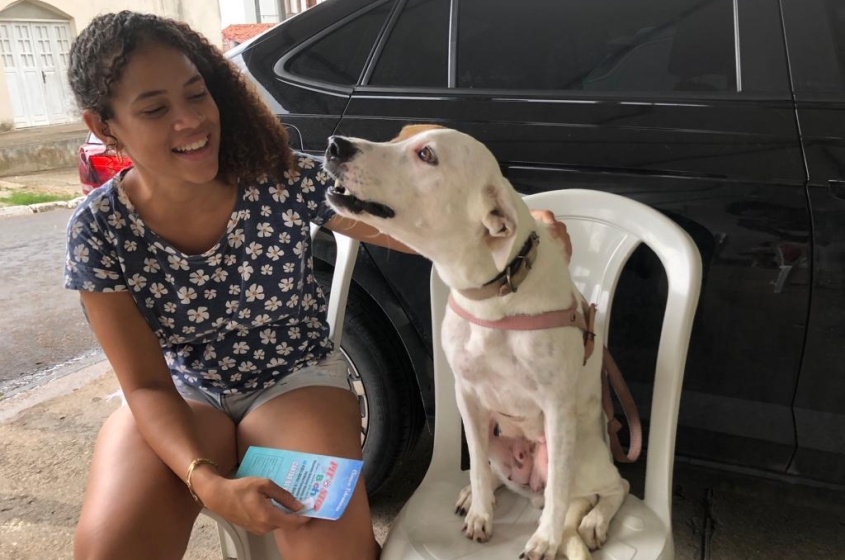 Comunidade e pets de Guaxuma e Garça Torta são assistidos com as atividades do Castramóvel. Foto: Ascom GGI Causa Animal