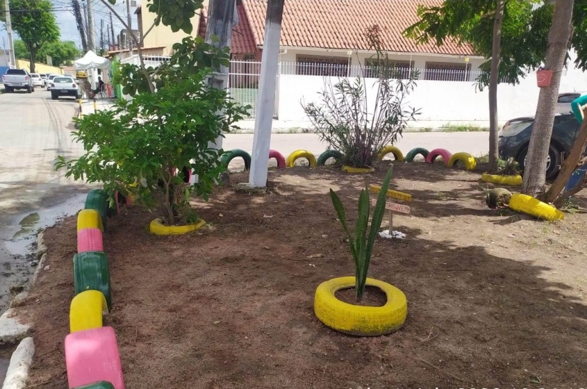 Antes e depois da revitalização do local. Foto: Ascom Sudes
