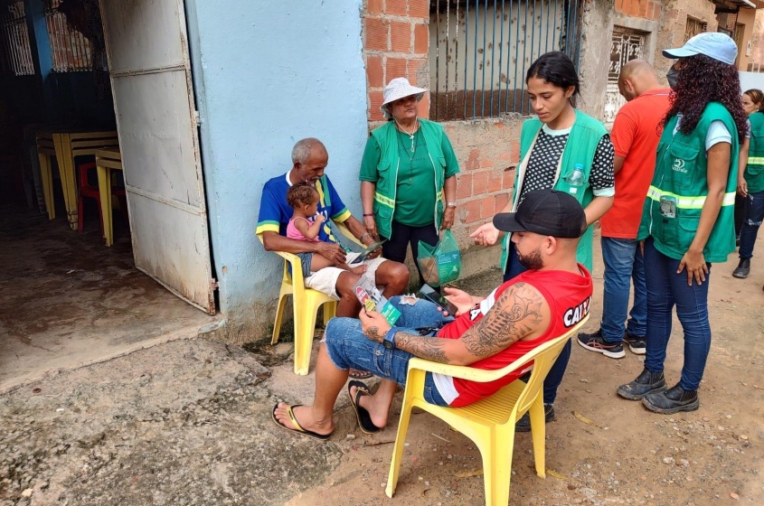 Três bairros da capital receberam a atividade. Foto: Ascom Sudes