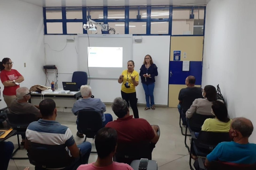 Ação com taxistas no Sest-Senat. Foto: SMTT