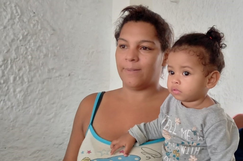 O momento transformou o dia de Joyciara da Silva. Foto: Ascom SMTT
