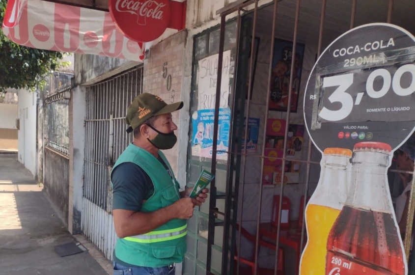 O foco da atividade é explicar aos cidadãos a importância do descarte correto. Foto: Ascom Sudes