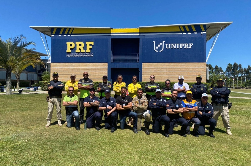 Turma de agentes de trânsito formada em Santa Catarina. Foto: UniPRF