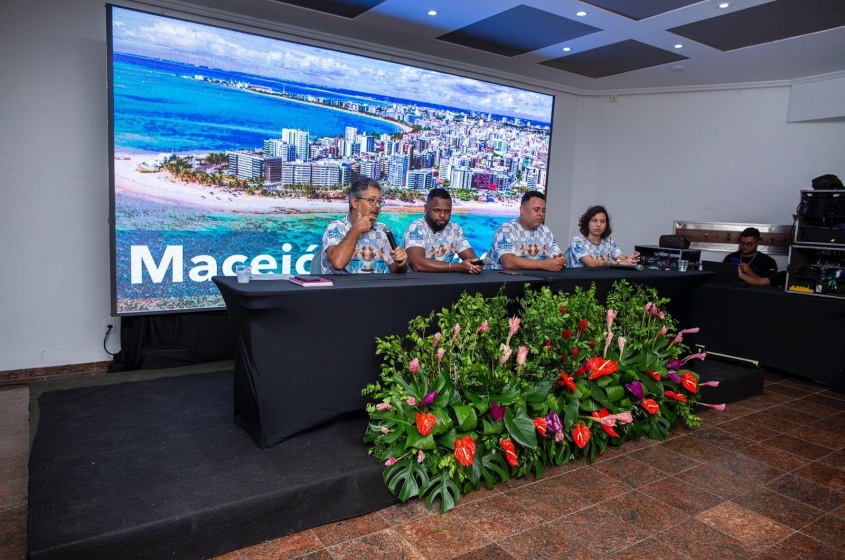 Representantes da Beija-Flor capacitaram escolas de samba de Maceió.  Foto: Alisson Frazão/Secom Maceió.