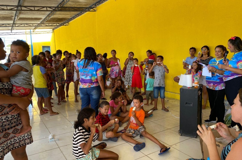 Mais de 300 crianças que vivem em situação de vulnerabilidade participaram da festividade.