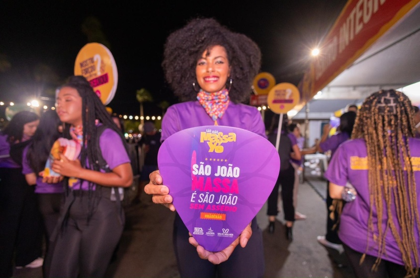 Campanha combate assédio contra mulheres. Foto: Itawi Albuquerque/Secom Maceió