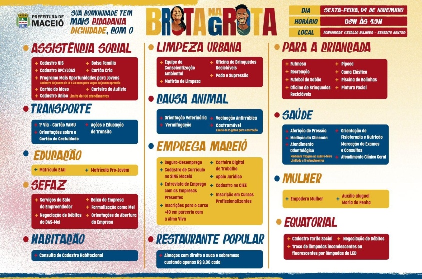 Atendimentos do Brota na comunidade Geraldo Bulhões