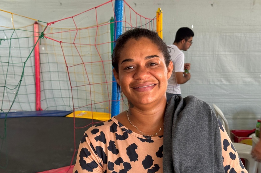 Maiara Porfírio foi beneficiada pelo Brota na Grota. Foto: Ascom Segov