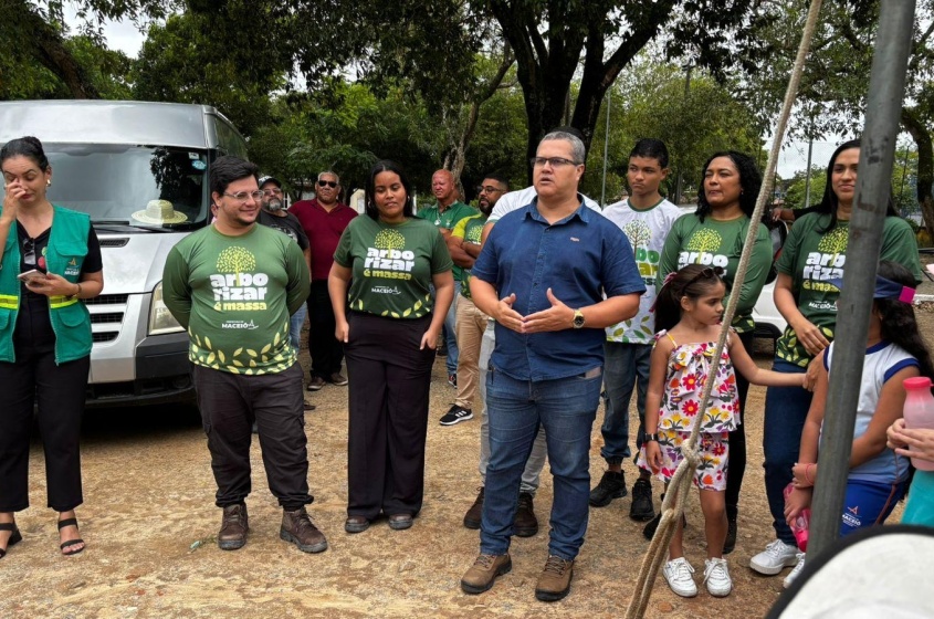 Encerramento das atividades alusivas ao Mês da Árvore. Foto: Tháchyna Lorena (estagiária)/ Ascom Alurb