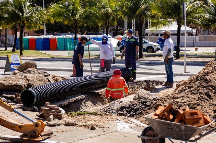 Tubulação em PEAD apresenta maior resistência e durabilidade. Foto: Felipe Sóstenes/ Ascom GVP
