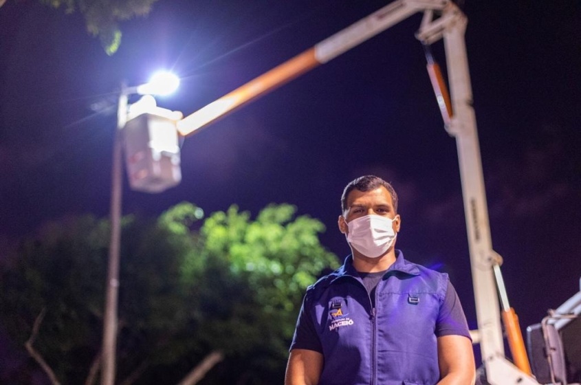 Superintendente municipal de Iluminação Pública, João Folha. Foto: Itawi Albuquerque / Secom Maceió