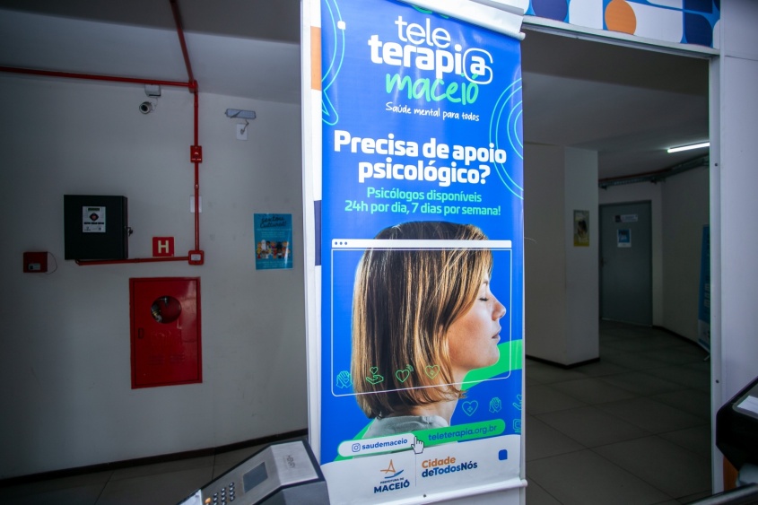 Teleterapia é uma iniciativa inovadora em Maceió. Foto: Allan Cesar/ Secom Maceió