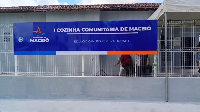 1ª Cozinha Comunitária Edlúcio Canuto Pereira Donato funciona no Conj. Cidade Sorriso 1. Foto: Ascom Semdes