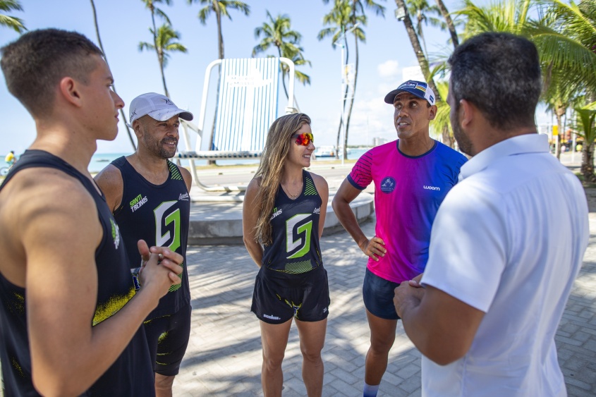 Seis atletas têm vaga garantida no IRONMAN 70.3 Fortaleza. Foto: Alisson Frazão/Secom Maceió