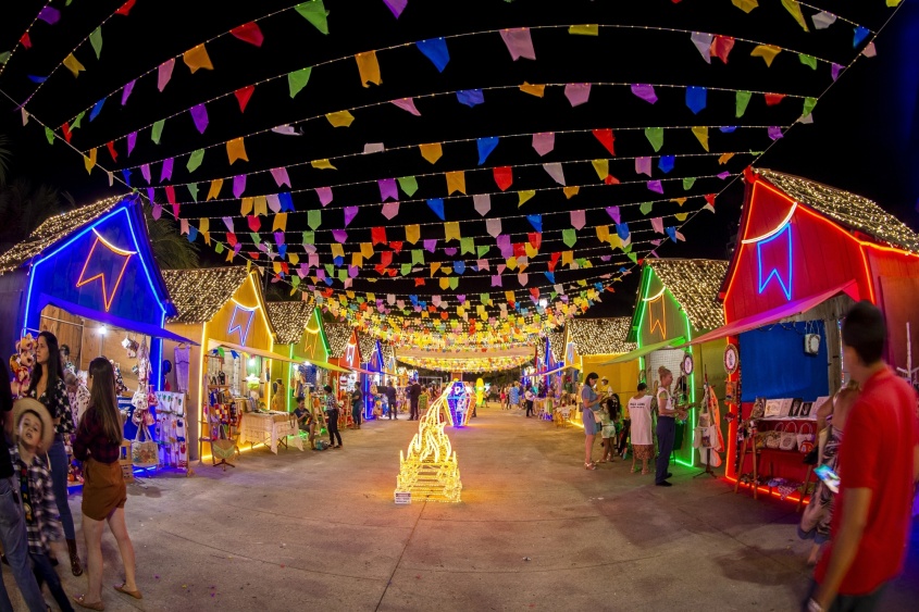 Vila Temática Junina no Parque do Centenário. Foto: Alisson Frazão/ Arquivo Secom Maceió