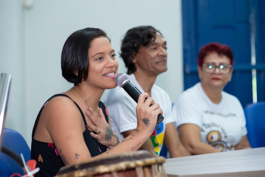 Coordenadora geral dos Cras de Maceió, Alana Soriano, revelou a motivação dos participantes. Foto: Juliete Santos/Secom Maceió