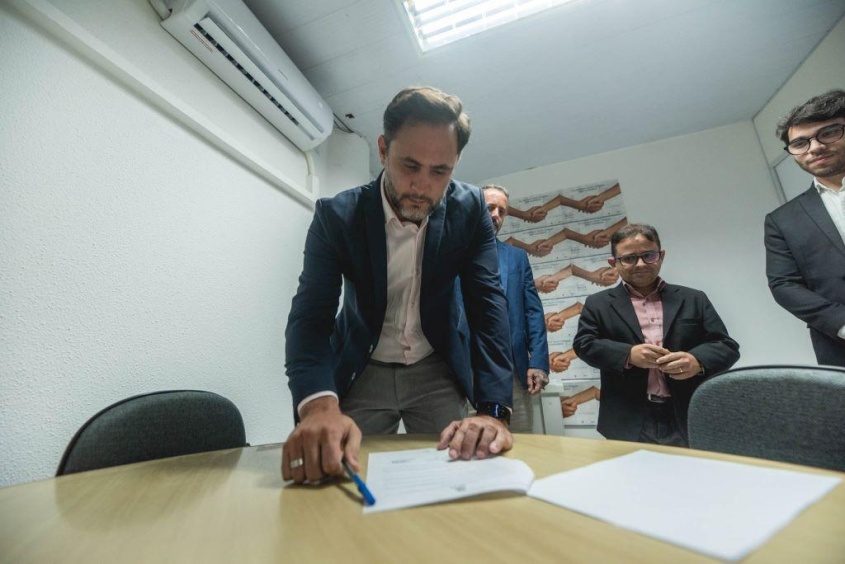 Diretor-executivo da Faculdade Raimundo Marinho, Lucas Romariz, ressaltou parceira com a Prefeitura de Maceió. Foto: Gabriel Moreira/Secom Maceió