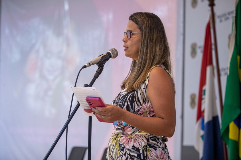 Edneide de Oliveira também falou sobre as ações do Conselho em Maceió. Foto: Célio Júnior/Secom Maceió