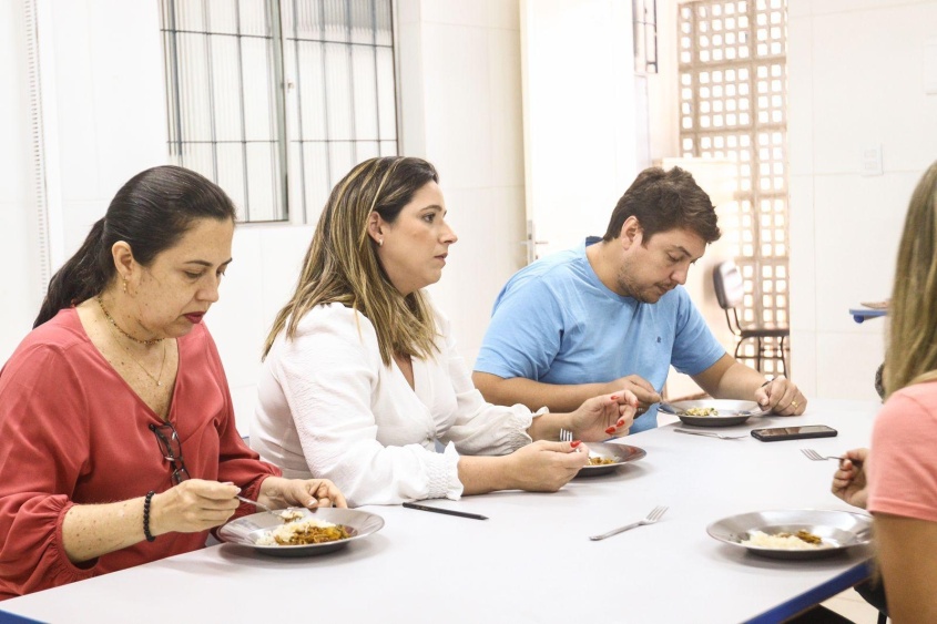 Equipe da Semed degustou a receita. Foto: Pedro Farias/Ascom Semed