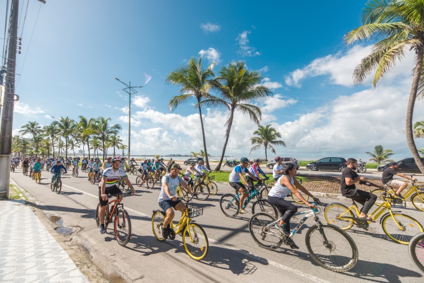 O passeio ciclístico teve um trajeto de 6 km. Foto: Gabriel Moreira / Secom Maceió