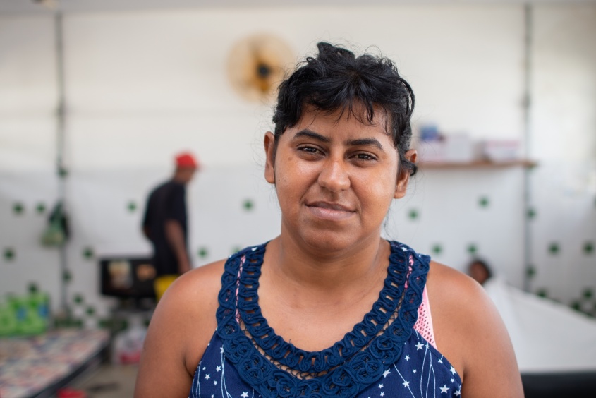 Marinita Ezequiel, afirma ter encontrado acolhimento no abrigo. Foto: Juliete Santos / Secom Maceió